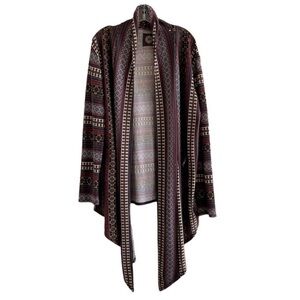 Double D Ranch Aztec Open Front Cardigan